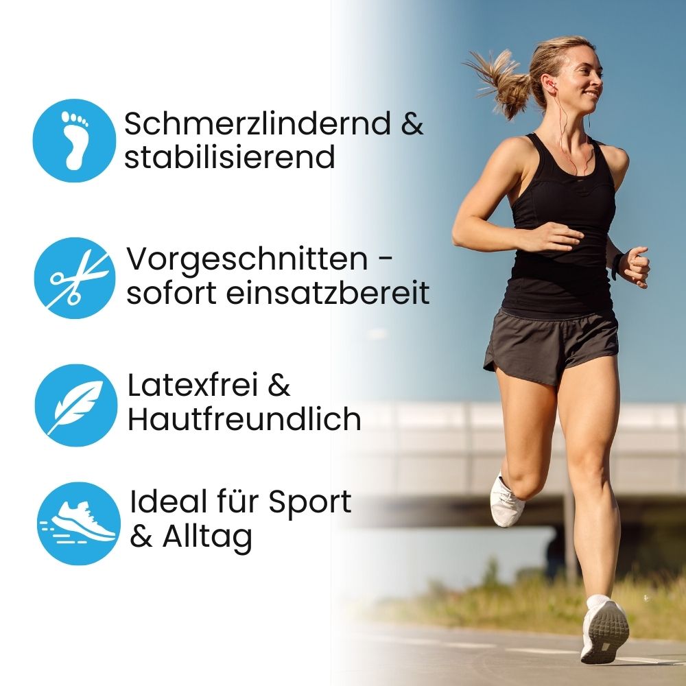 Hallux Valgus Kinesio-Tape (20 Stück) – Schmerzlinderung & Stabilisierung