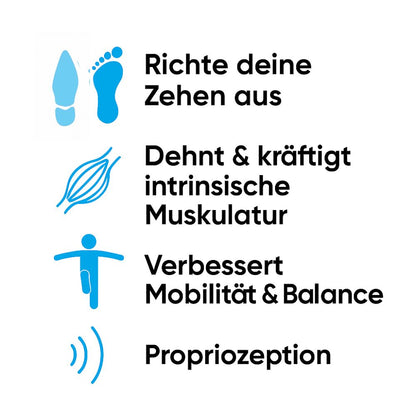 Hallux Valgus Korrekur-Set – Schiene &  Zehenspreizer