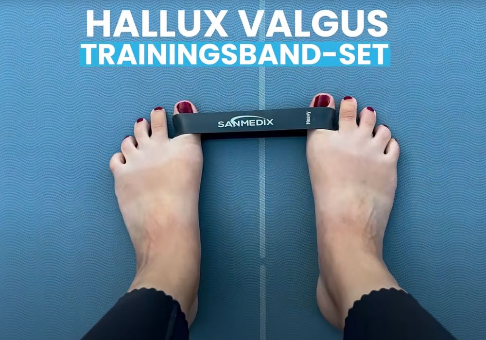 Video laden: Hallux-Valgus-Trainingsbänder